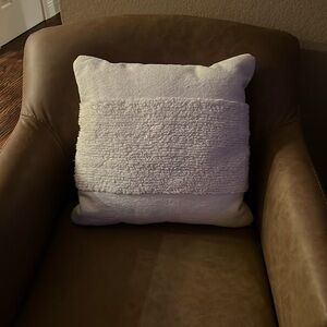 White Feather Accent Pillow